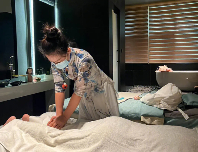 香庭阁的按摩一角